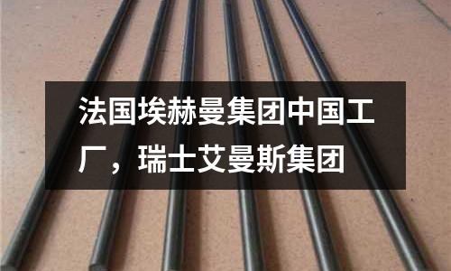 法國埃赫曼集團中國工廠，瑞士艾曼斯集團