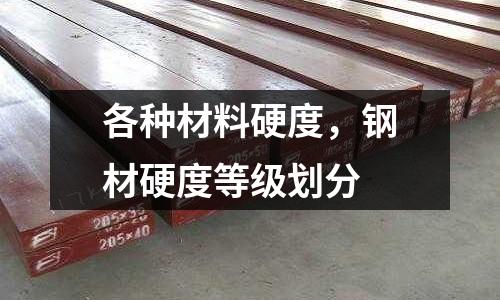 各種材料硬度,鋼材硬度等級劃分