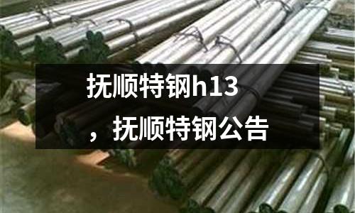 撫順特鋼h13,撫順特鋼公告