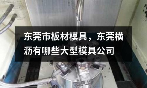 東莞市板材模具,東莞橫瀝有哪些大型模具公司