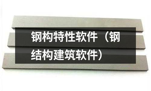 鋼構特性軟件（鋼結構建筑軟件）