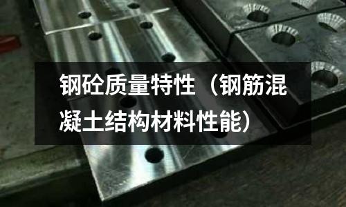 鋼砼質(zhì)量特性（鋼筋混凝土結(jié)構(gòu)材料性能）