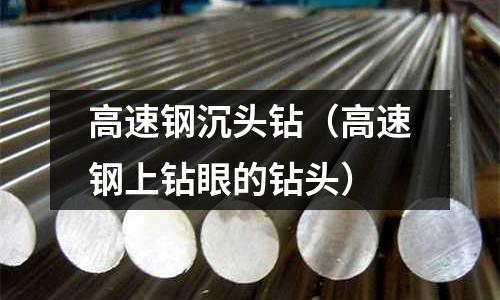 高速鋼沉頭鉆（高速鋼上鉆眼的鉆頭）