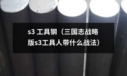 s3 工具鋼（三國(guó)志戰(zhàn)略版s3工具人帶什么戰(zhàn)法）
