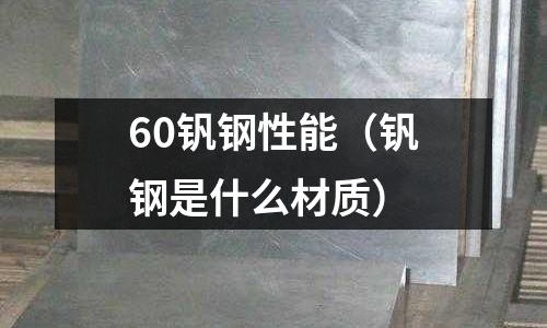 60釩鋼性能（釩鋼是什么材質）