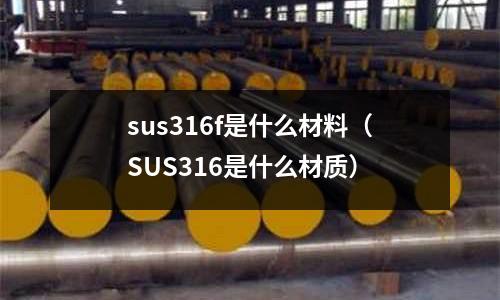 sus316f是什么材料（SUS316是什么材質）