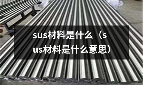sus材料是什么(sus材料是什么意思)