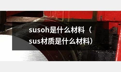 susoh是什么材料(sus材質是什么材料)