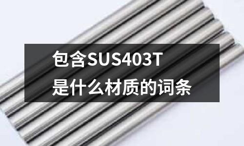 包含SUS403T是什么材質(zhì)的詞條