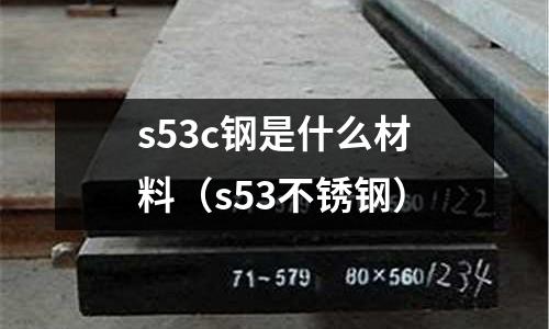 s53c鋼是什么材料（s53不銹鋼）