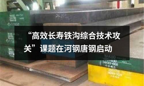 “高效長壽鐵溝綜合技術攻關”課題在河鋼唐鋼啟動