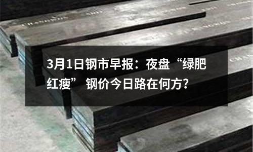 3月1日鋼市早報(bào)：夜盤“綠肥紅瘦” 鋼價(jià)今日路在何方？