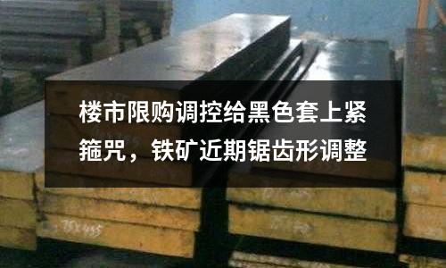 樓市限購調控給黑色套上緊箍咒，鐵礦近期鋸齒形調整