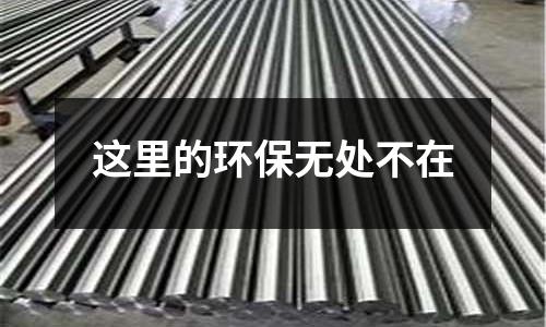 這里的環保無處不在
