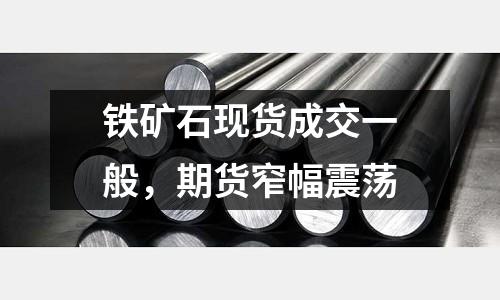 鐵礦石現貨成交一般，期貨窄幅震蕩