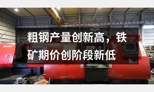 粗鋼產量創新高，鐵礦期價創階段新低