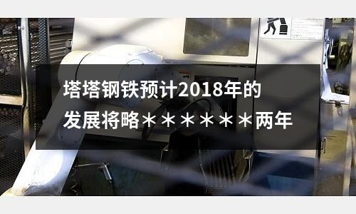 塔塔鋼鐵預計2018年的發展將略＊＊＊＊＊＊兩年