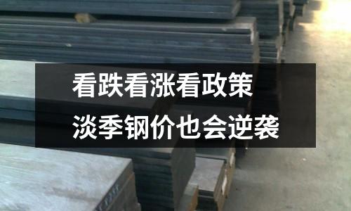 看跌看漲看政策 淡季鋼價也會逆襲