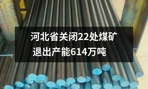 河北省關閉22處煤礦 退出產能614萬噸