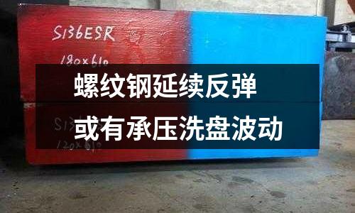 螺紋鋼延續(xù)反彈 或有承壓洗盤波動(dòng)