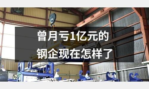 曾月虧1億元的鋼企現在怎樣了