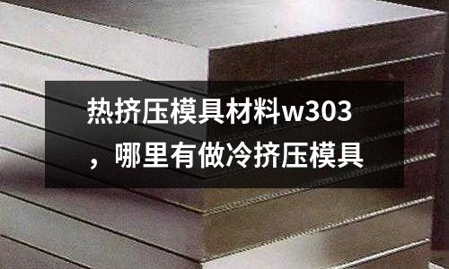 熱擠壓模具材料w303，哪里有做冷擠壓模具