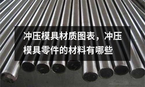 沖壓模具材質(zhì)圖表，沖壓模具零件的材料有哪些
