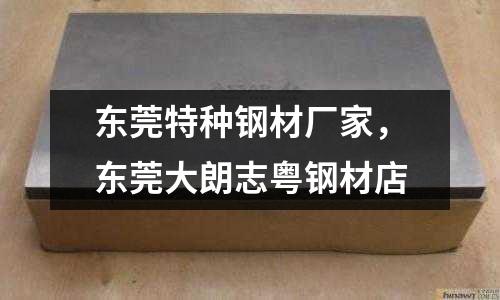 東莞特種鋼材廠家，東莞大朗志粵鋼材店