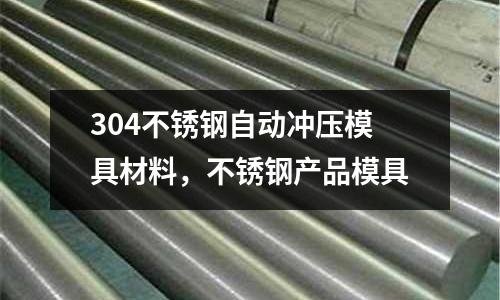 304不銹鋼自動沖壓模具材料，不銹鋼產(chǎn)品模具