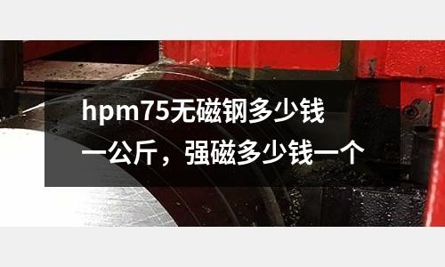 hpm75無磁鋼多少錢一公斤，強磁多少錢一個