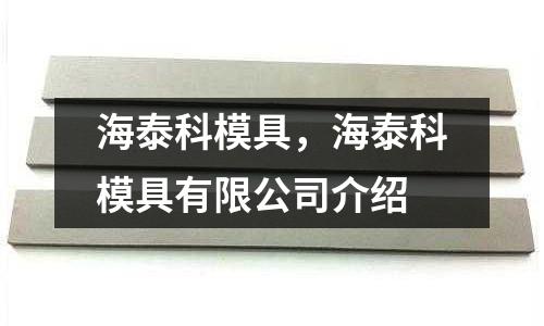 海泰科模具，海泰科模具有限公司介紹