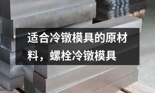適合冷鐓模具的原材料，螺栓冷鐓模具
