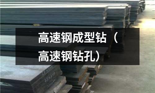 高速鋼成型鉆（高速鋼鉆孔）