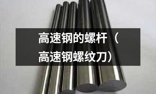 高速鋼的螺桿（高速鋼螺紋刀）