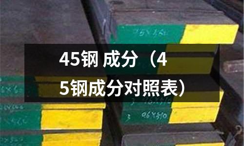 45鋼 成分(45鋼成分對照表)