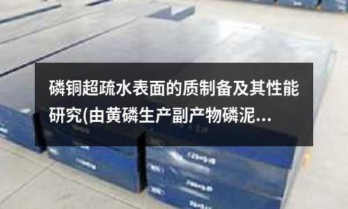 磷銅超疏水表面的質(zhì)制備及其性能研究(由黃磷生產(chǎn)副產(chǎn)物磷泥制備磷銅實(shí)驗(yàn)研究)