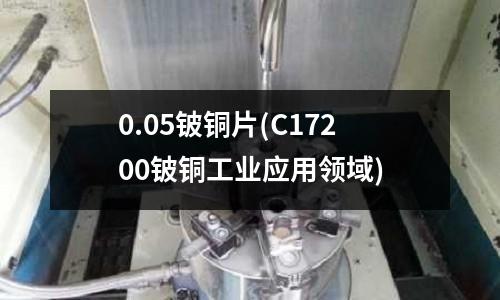 0.05鈹銅片(C17200鈹銅工業應用領域)