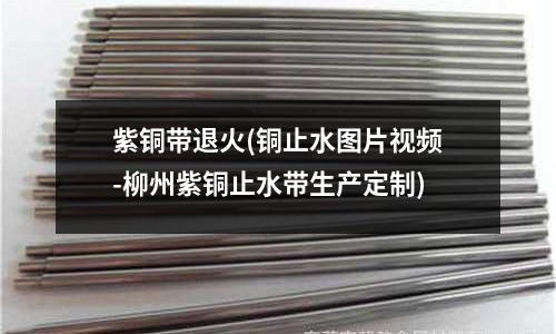 紫銅帶退火(銅止水圖片視頻-柳州紫銅止水帶生產定制)