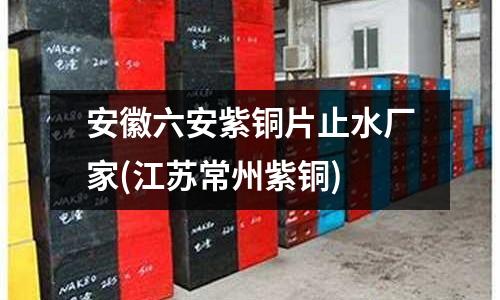 安徽六安紫銅片止水廠家(江蘇常州紫銅)