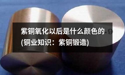 紫銅氧化以后是什么顏色的(銅業(yè)知識(shí)：紫銅鍛造)