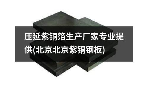 壓延紫銅箔生產廠家專業提供(北京北京紫銅鋼板)