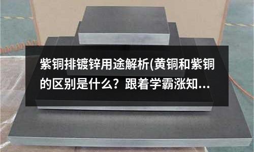 紫銅排鍍鋅用途解析(黃銅和紫銅的區(qū)別是什么？跟著學(xué)霸漲知識(shí))