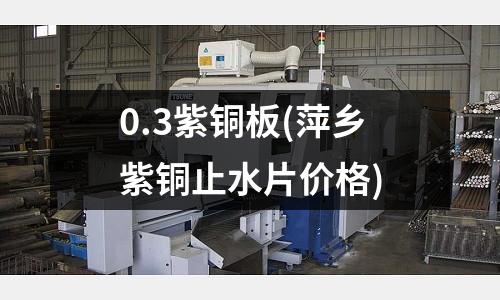 0.3紫銅板(萍鄉紫銅止水片價格)