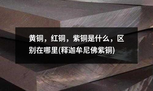 黃銅,紅銅,紫銅是什么,區別在哪里(釋迦牟尼佛紫銅)