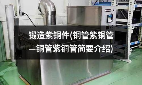 鍛造紫銅件(銅管紫銅管—銅管紫銅管簡要介紹)