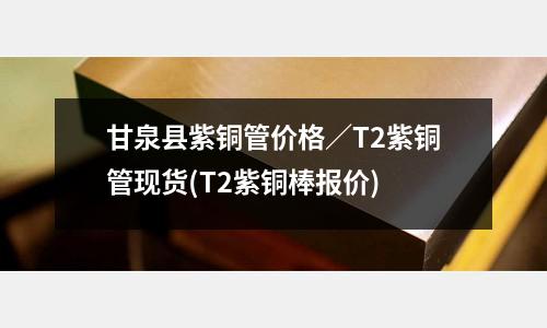 甘泉縣紫銅管價(jià)格/T2紫銅管現(xiàn)貨(T2紫銅棒報(bào)價(jià))