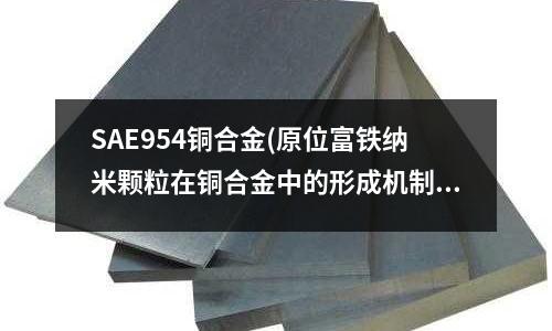SAE954銅合金(原位富鐵納米顆粒在銅合金中的形成機制)