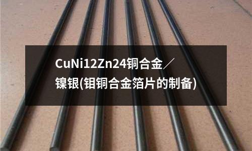 CuNi12Zn24銅合金／鎳銀(鉬銅合金箔片的制備)
