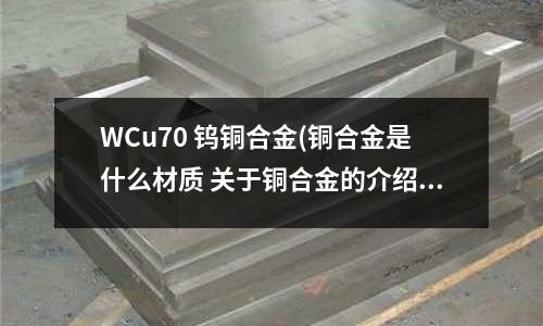 WCu70 鎢銅合金(銅合金是什么材質(zhì) 關(guān)于銅合金的介紹)