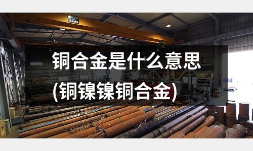 銅合金是什么意思(銅鎳鎳銅合金)